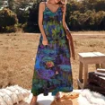 thumbnail image 2 of Mt Water Lilies Sleeveless Dress festival outfit women dress summer elegant party dresses for women Dress, 2 of 6