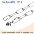 thumbnail image 5 of Uxcell 36" Long Hook Rings Connectors Pendant Light Fixture Chain Silver 1 Set, 5 of 5