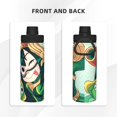 thumbnail image 3 of Animated My Hero Academia Sports Insulated Water Bottles Kettle Stainless Steel Portable Cup18OZ For Travel Gym School, 3 of 8