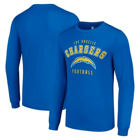 Men's Starter Royal Los Angeles Chargers Long Sleeve T-Shirt