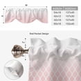 thumbnail image 6 of Pink Ombre Stripe Tie Up Valance Curtains for Windows, Kitchen Curtains Window Treatments, Modern Abstract Art Gradient Striped Short Window Shades Valances for Bedroom Bathroom Cafe 54"x18", 6 of 8
