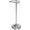 Brushed Nickel, variant on Freestanding Toilet Paper Holder Stand with Weighted Base, Pivoting Farmhouse Design in Oil Rubbed Bronze Finish for Bathroom