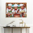 thumbnail image 1 of Cuadros Decorativos Tres Chefs cuadro sobre lienzo para pared pintura al óleo por números Kit póster decoración del hogar Ndcxsfigh Nuevos Originales, 1 of 9