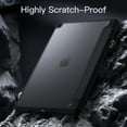 thumbnail image 3 of JETech Matte Case for iPad 9/8/7 (10.2-Inch, 2021/2020/2019 Model, 9th/8th/7th Generation) with Pencil Holder, Frosted Translucent Back Slim Stand Protective Tablet Cover (Black), 3 of 7