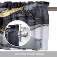 thumbnail image 6 of Marble Grey Black Valance Curtain Gradient Gold Marbling Modern Art Window Valances Rod Pocket Short Curtains Window Treatments for Kitchen Bedroom Bathroom Laundry 42" x 12", 6 of 9