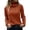 Brick Red, variant on Sherrylily Women Turtleneck Sweaters Long Sleeve Cable Knit Jumper Pullover