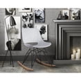 thumbnail image 2 of Crescent White Rocking Chair, 2 of 5