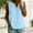 Blue, variant on Women's Floral Embroidered Round Neck Tank Top, Sleeveless Linen Blend Blouse with Eyelet Detailing, Casual Summer Wear Brown M