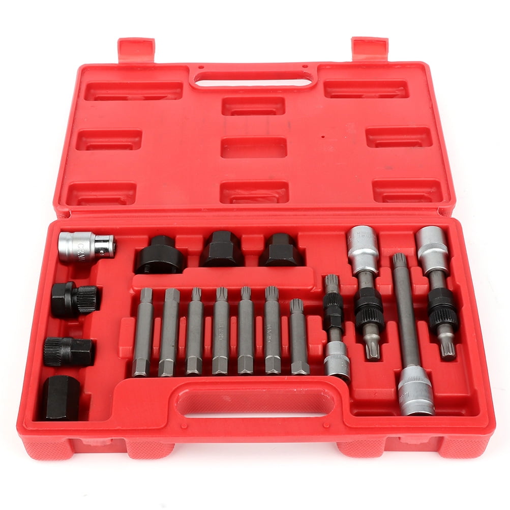 SCITOO 18PCS Alternator Freewheel Pulley Kit Puller Removal Replacement