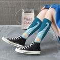 thumbnail image 5 of Naloa Nurse Doctor Gnomes Thigh High Socks Extra Long Stretchy Sock Women Over Knee High Opaque Stocking Daily Wear, 5 of 6