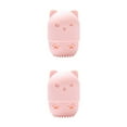 thumbnail image 1 of xinxixnxx Organize And Cat Shaped Sponges Silicone Cat Makeup Sponges Storage Box pink 2Set, 1 of 6