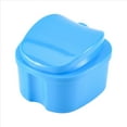 thumbnail image 3 of Estuche de Dentadura , Copa con Colador, Caja BañO Almacenamiento Dientes Falsos Cesta Soporte Contenedor Neto para Viajes, 3 of 5