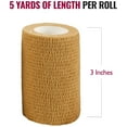 thumbnail image 6 of MEDca 3"x5 Yards Self-Adherent Cohesive Wrap Bandages, 12 Count, Strong Elastic, 6 of 8