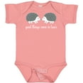 thumbnail image 3 of Inktastic Twin Hedgehogs Baby Boys or Girls Baby Bodysuit, 3 of 5