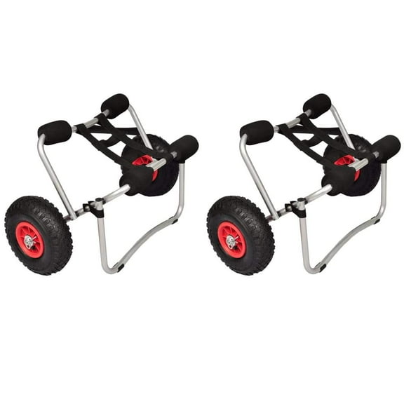 vidaXL Kayak Cart Kayak Trailer Canoe Rack Trolley Kayak Carrier Aluminum