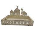 thumbnail image 2 of Bandeja de vajilla Eid Mubarak Bandeja islámica para Ramadán Plato de postre Decoración de mesa Bandeja para servir Bandeja para refrigerios de Ramadán Decoración Eid C, 2 of 9