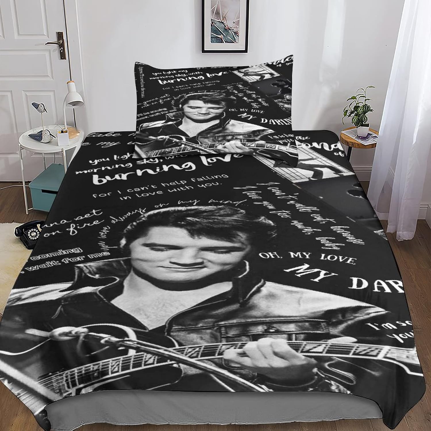Elvis Presley Bedding Set for Boys - Singers Pattern - Duvet Cover