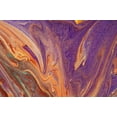 thumbnail image 2 of Jenny Rainbow Fine Art 18x13 White Modern Wood Framed Museum Art Print Titled - Fluid Acrylic Purple Vibrations, 2 of 4
