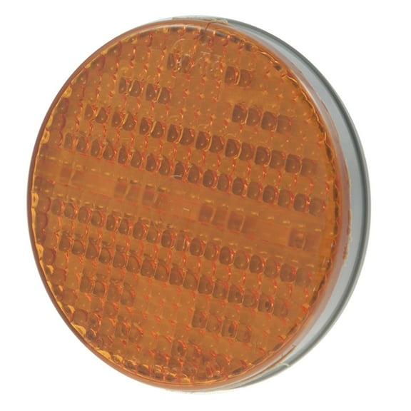 Grote 53313 SuperNova 4 Full-Pattern LED Stop Tail Turn Light (Grommet Mount Front Turn Male Pin)  yellow