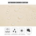 thumbnail image 2 of Cortina de ducha sólida Cortinas de baño de 6 x 6 pies con 12 ojales de metal y ganchos Cortinas de baño impermeables de PEVA para duchas de bañera yeacher  estándar, 2 of 6