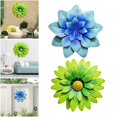 thumbnail image 1 of 2 Uds, Decoración de Pared de Flores de Metal , Arte para Colgar en , Dormitorio, Jardín, Césped Soledad Escultura de pared, 1 of 10