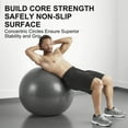 thumbnail image 5 of Athletic Works 75cm Exercise Yoga Ball, Anti Burst Free Air Pump for Fitness, Balance and Gym Workout, 5 of 7