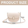 thumbnail image 2 of Casual dating handbag fashion contrast color shoulder bag PU leather crossbody bag - creamy white, 2 of 5