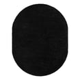 thumbnail image 2 of Unique Loom Everyday Shag Collection Area Rug - Solid (8' x 10' Oval Black), 2 of 6