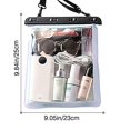 thumbnail image 2 of Waterproof Shoulder Bag Swimming Surfing Beach Water Playing Phone Transparent Toiletry Pouch, 2 of 8
