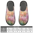 thumbnail image 5 of IAUYY Memory Foam House Slippers Suitable for Both Men and Women. Comfortable, Anti-Slip Plush Flat-Bottomed Slippers The Best Holiday Gift Intertwined Tulip Fields, 5 of 9