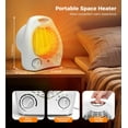 thumbnail image 5 of NFTIGB 1500W Portable Personal Desktop Space Heater, Fan-Forced Compact Electric Heater, White, New, 5 of 6