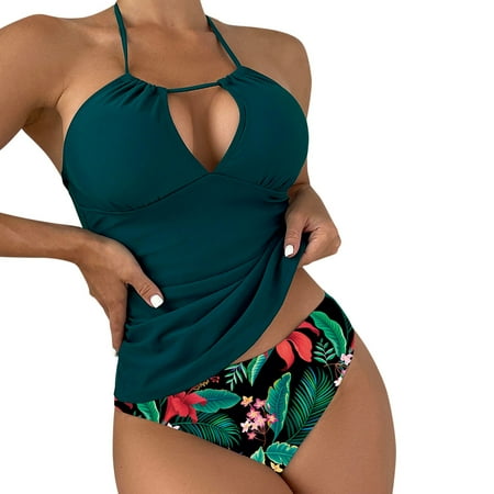

Sayhi Sexy Women Print Bikini Set Push Up Padded Bra Swimsuit Bathing Swimwear Sporty Swimsuits for Women Two Piece