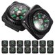 thumbnail image 1 of GOOHOCHY Brújula de reloj desmontable de 25 piezas: pulsera de supervivencia multifunción, herramienta de navegación para veleros y artículos esenciales para excursiones de pesca y orientación., 1 of 8
