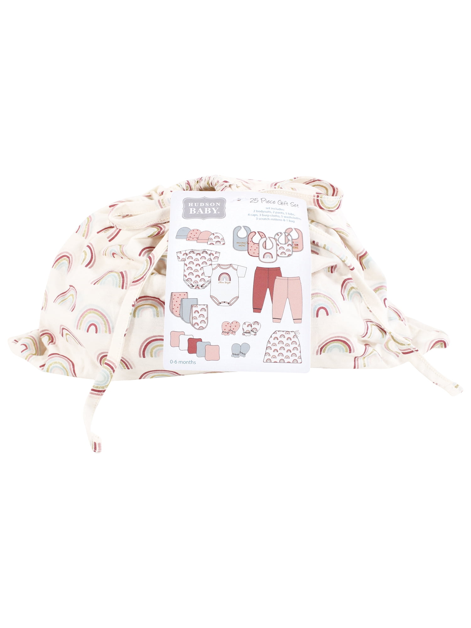 Hudson Baby Shower Gift Sets, 25-Piece, Sizes Newborn-6 Months