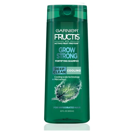 Garnier Fructis Grow Strong Cooling Deep Clean Shampoo for Men for Invigorated Hair, 22 fl.
