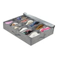 thumbnail image 1 of Organisateur de Rangement de Chaussures sous le Lit, Non Tissé Stable de Grande Capacité Lin Gris sous le Bac de Rangement de Lit pour la Maison, 1 of 8