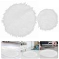 thumbnail image 5 of Chair Cushions for Dressing Stool 2Pcs White Soft Fluffy Pads, 5 of 5