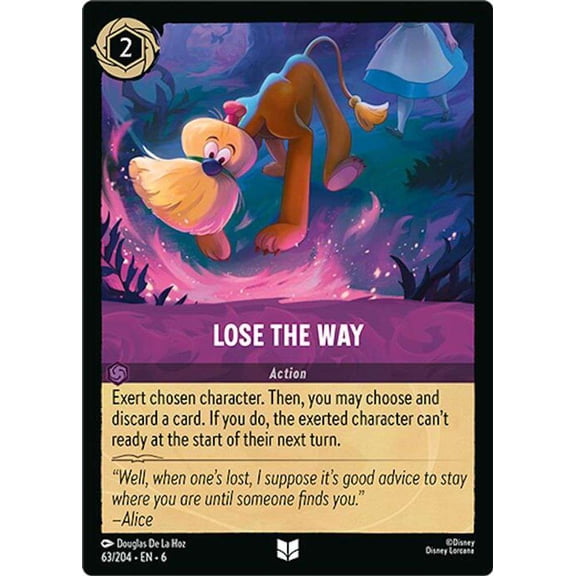 Disney Lorcana Azurite Sea Uncommon Lose the Way #63