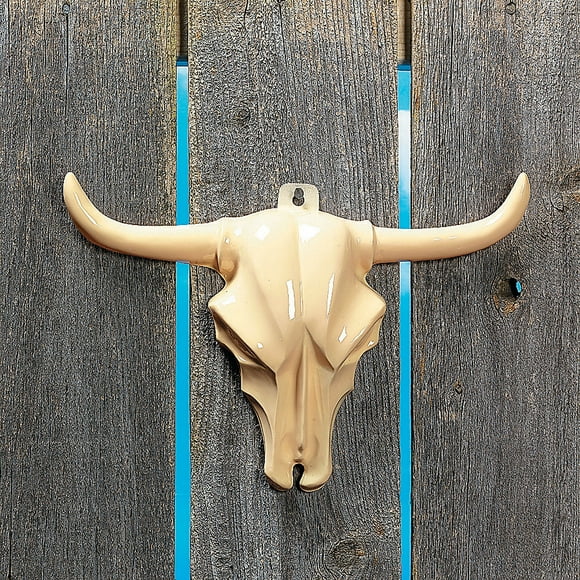 Steer Tête Mur Décoration Animal Crâne Cowboy Longhorn Décor Suspendu Signe