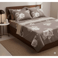 thumbnail image 5 of Say Yes Bedding Marissa Floral 4-Piece Nature & Floral Cotton Sheet Set, King - Breathable, 5 of 6
