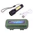thumbnail image 1 of USB Mini LED Linterna Telescópica Zoom Recargable Impermeable Antorcha Lámpara Barbie Nuevos Originales, 1 of 6