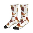thumbnail image 4 of Crew Socks for Women Men Athletic - Snail Leaf Mushroom Soft Comfort Breathable Mid-Calf Sole Running Socks Womens Men, 4 of 7