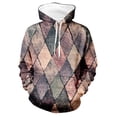 thumbnail image 4 of Men's Print Plush Warm Coat Fleece Sweater Casual Coat Pocket Sweater Autumn Winter CoatM, 4 of 5