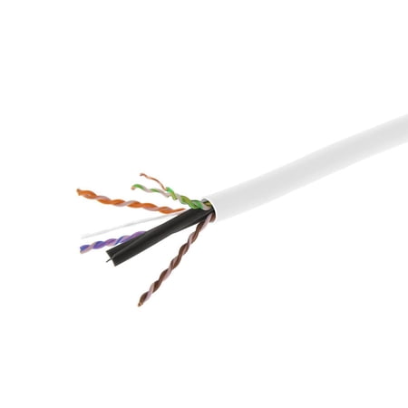 Monoprice Cat6 Plenum Bulk Cable - 500 Feet - White | UL  Solid  550MHz  UTP  CMP  Bare Copper  10G  23AWG  (TAA) price history on PriceWatchPro