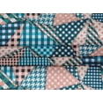 thumbnail image 5 of oneOone Tissu Velours Vert Sarcelle Patchwork à Carreaux Matériel de Robe Tissu Imprimé Tissu au Mètre 58 Pouces de Large, 5 of 5