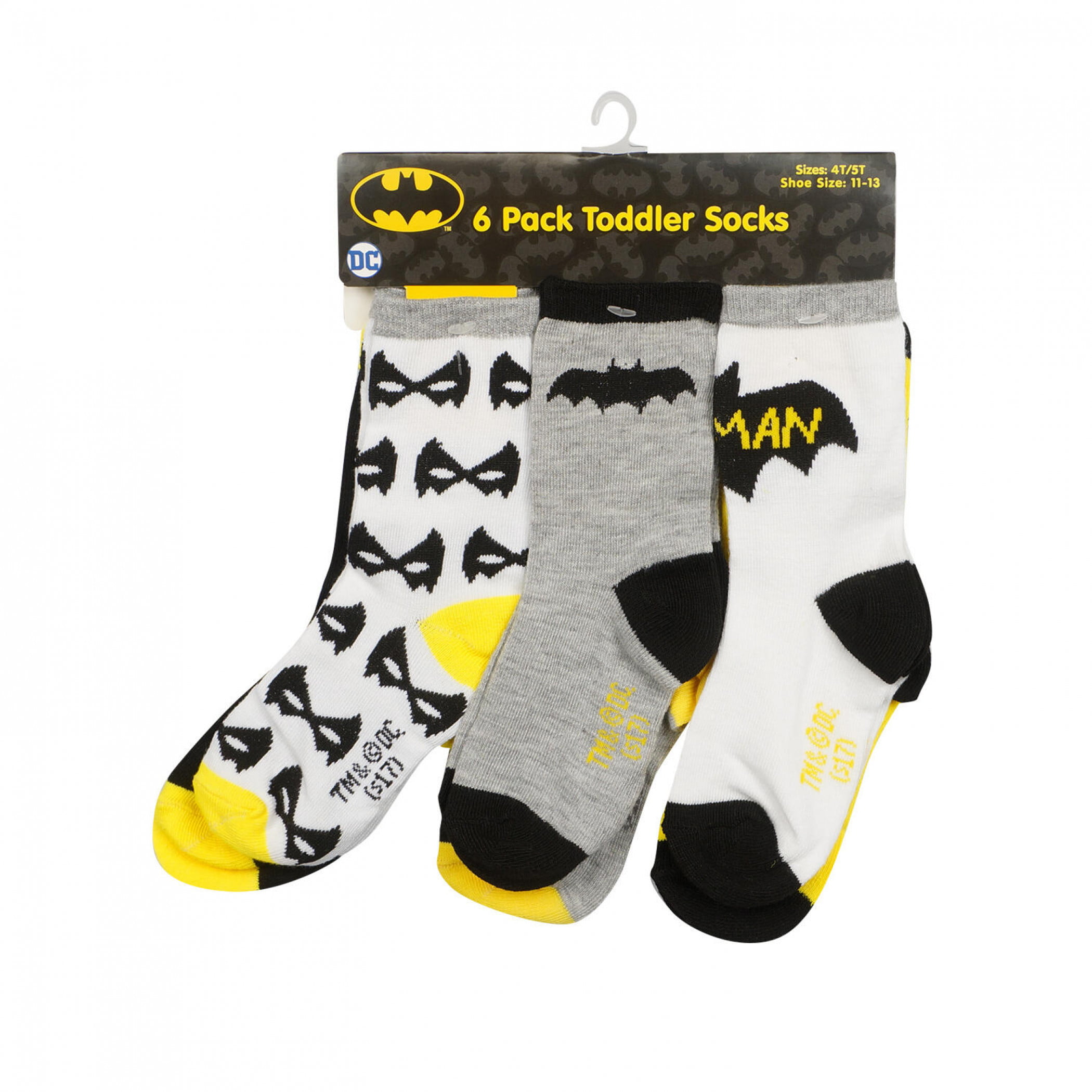 2PAIR Boy Child Kids baby Batman super hero Cute short shoes crew Socks 1-3years