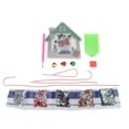 thumbnail image 3 of Pintura de diamantes de imitación ANGGREK Decoración del hogar tema navideño colores coloridos, 3 of 8