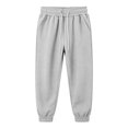 thumbnail image 5 of Ohufall 5-15T Girls' Casual Sweatpants Solid Color Elastic Waist Sweatpant Soft Comfortable Fit Pants for Daily Wear, 5 of 6