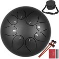 thumbnail image 1 of VEVOR Tambour à Languette en Acier 8 Notes 10 Pouces Poignée Noire Mini Tambour à Langue Instrument de Percussion Instruments en Acier, 1 of 9