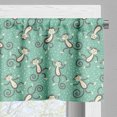 thumbnail image 5 of Ambesonne Monkeys Valance & Curtain, Funny Creatures Curly Tails, 55"x45", Seafoam Dark Warm Taupe, 5 of 7